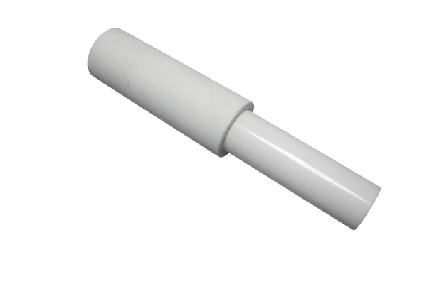 Why does the ceramic plunger perform better in high-pressure environments?